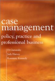 Case management policy, practice and professional business