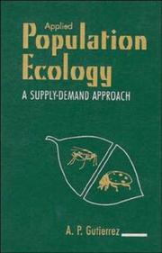 Applied population ecology a supply-demand approach