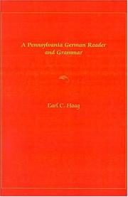 A Pennsylvania German reader and grammar