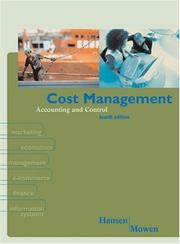 Cost management accounting and control