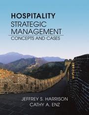 Hospitality strategic management concepts and cases