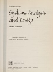 Introduction to systems analysis and design