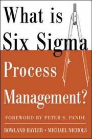 What is six sigma process management?