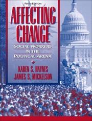 Affecting change social workers in the political arena