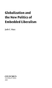 Globalization and the new politics of embedded liberalism