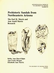 Prehistoric sandals from northeastern Arizona the Earl H. Morris and Ann Axtell Morris research