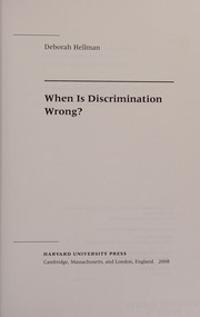 When is discrimination wrong?