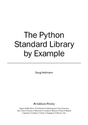 The Python standard library by example