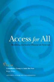 Access for all building inclusive financial systems