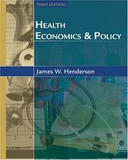 Health economics and policy