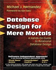 Database design for mere mortals a hands-on guide to relational database design