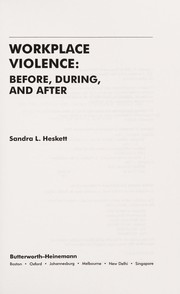 Workplace violence before, during, and after