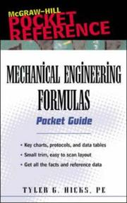 Mechanical engineering formulas pocket guide