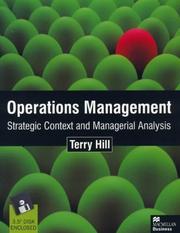 Operations management strategic context and managerial analysis
