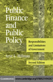 Public finance and public policy responsibilities and limitations of government