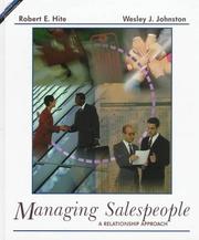 Managing salespeople a relationship approach.