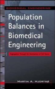 Population balances in biomedical engineering segregation through the distribution of cell states