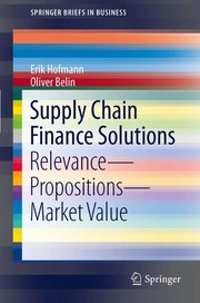 Supply Chain Finance Solutions Relevance - Propositions - Market Value