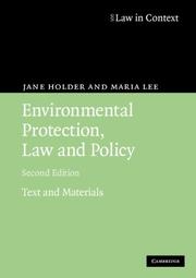 Environmental protection, law, and policy text and materials