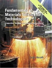 Fundamentals of materials science for technologists properties, testing, and laboratory exercises