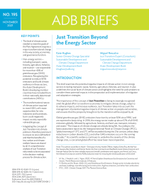Just transition beyond the energy sector