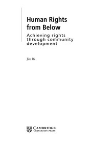 Human rights from below achieving rights through community development