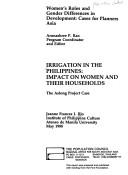 Irrigation in the Philippines impact on women and their households : the Aslong Project case
