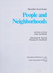 People and neighborhoods