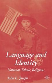 Language and identity national, ethnic, religious