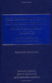 The international covenant on civil and political rights cases, materials, and commentary
