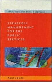 Strategic management for the public services