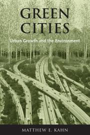 Green cities urban growth and the environment