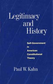 Legitimacy and history self-government in American constitutional theory