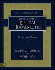 Introduction to biblical hermeneutics the search for meaning