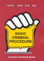Basic criminal procedure cases, comments and questions