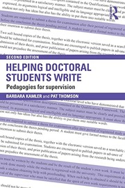 Helping doctoral students write pedagogies for supervision