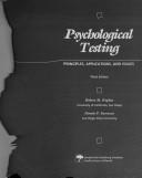 Psychological testing principles, applications, and issues