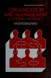Organization and management a systems approach