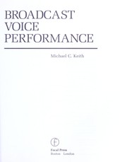 Broadcast voice performance