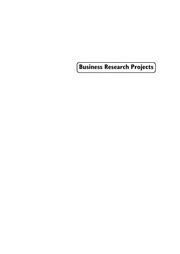 Business research projects a solution-oriented approach