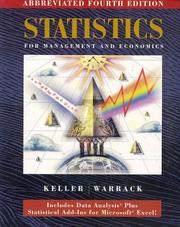 Statistical for management and economics.