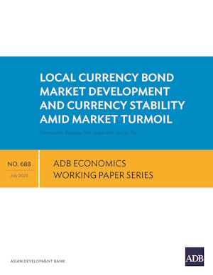 Local currency bond market development and currency stability amid market turmoil