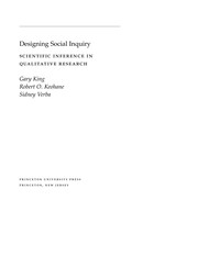 Designing social inquiry scientific inference in qualitative research