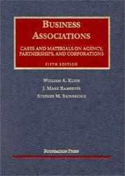 Business associations agency, partnerships, and corporations : cases and materials