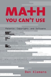 Math you can't use patents, copyright, and software
