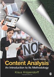 Content analysis an introduction to its methodology