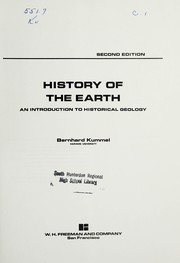 History of the earth an introduction to historical geology