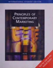 Principles of contemporary marketing