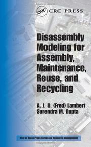 Disassembly modeling for assembly, maintenance, reuse, and recycling