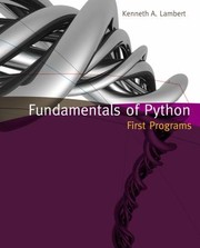 Fundamentals of Python first programs